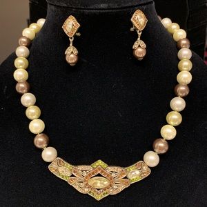 Heidi Daus Masterful Marquise Necklace Set